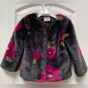 Oshkosh Toddler Girls Ebony Floral Coat